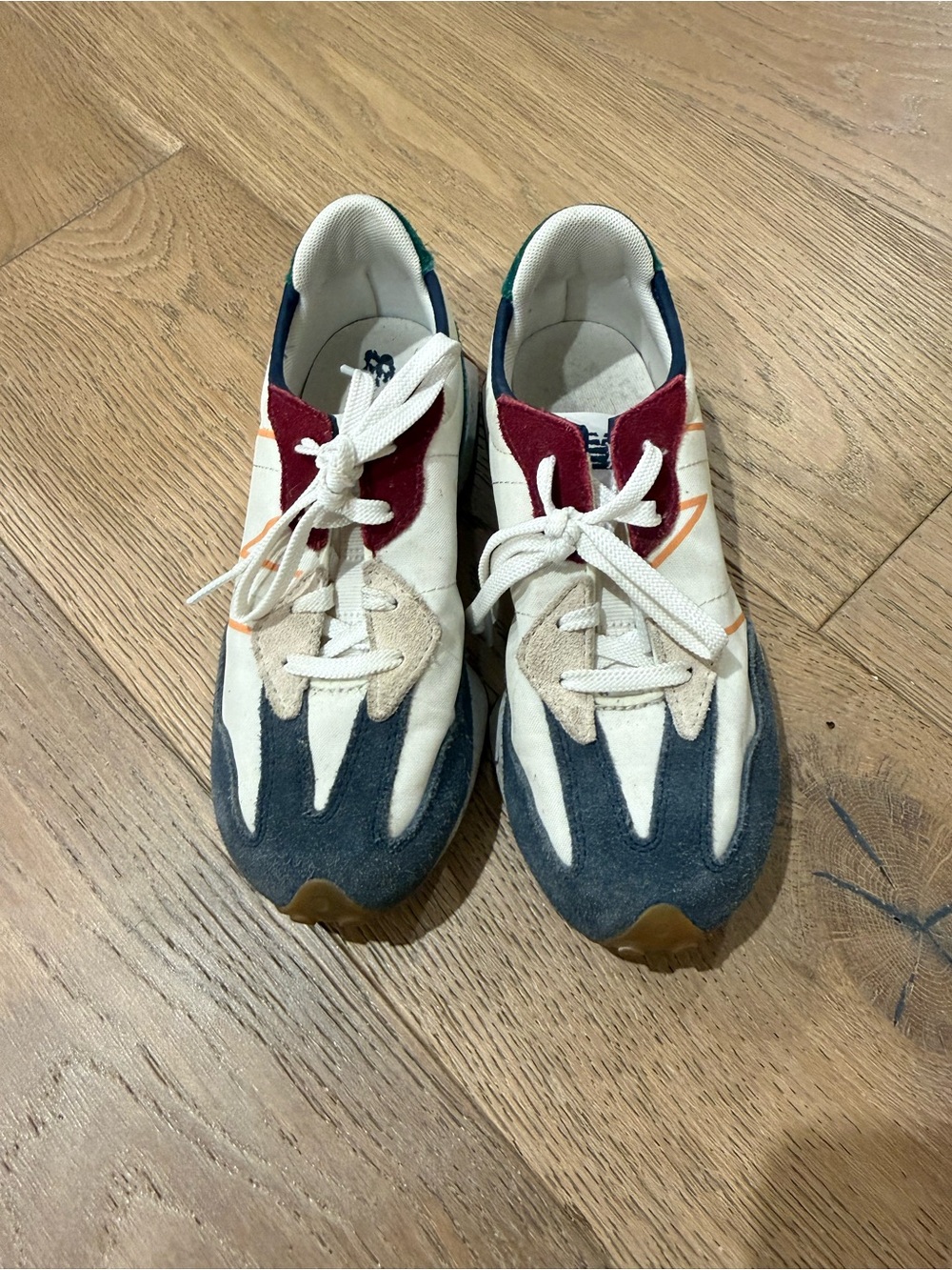 New Balance Kids Sneakers in Cream, Navy, Burgundy, Green, Orange